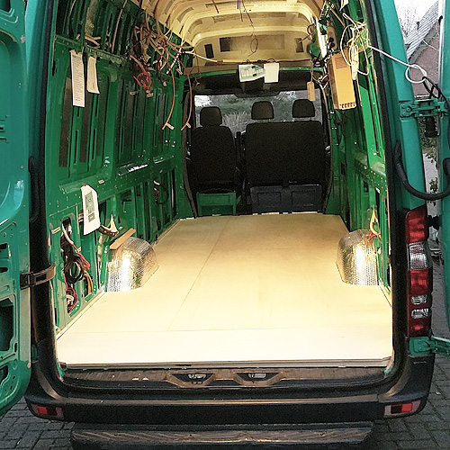 Floor Walls Bikeslide Van Conversion