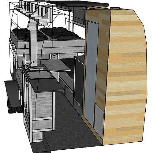 Shower Toilet Van Conversion